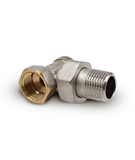 Запорный клапан Primoclima Armature угловой 1/2", никелированный