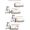 Комплект Schlosser узел нижнего подключения прямой белый RAL 9016 (600800055)