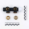 Узел нижнего подключения Primoclima Armature термостатический угловой левый 1/2"х3/4", черный